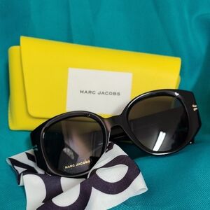 Marc Jacobs Black Sunglasses with Yellow Case